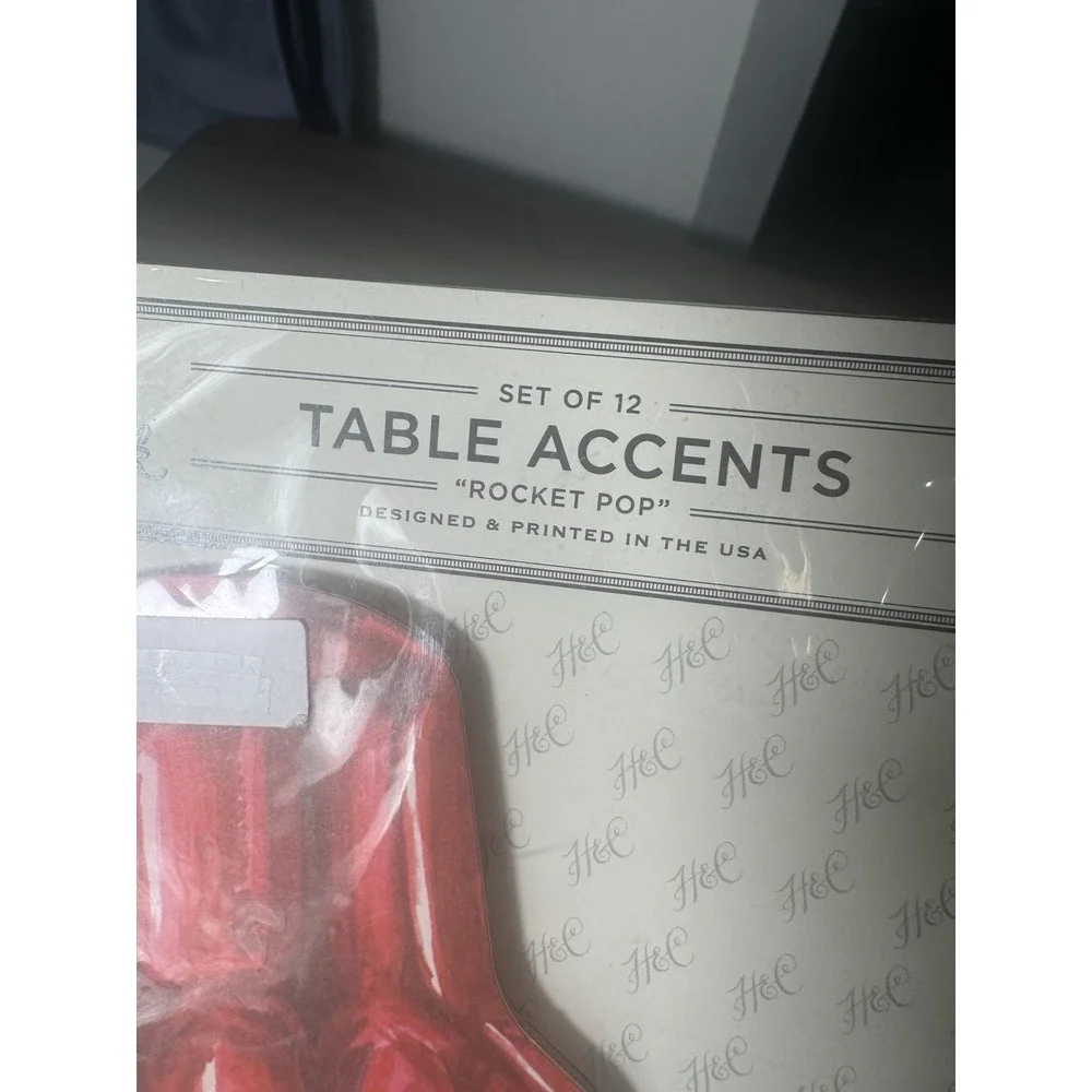 Hester & Cook - Rocket Pop Table Accents‎ 12ct - KP855